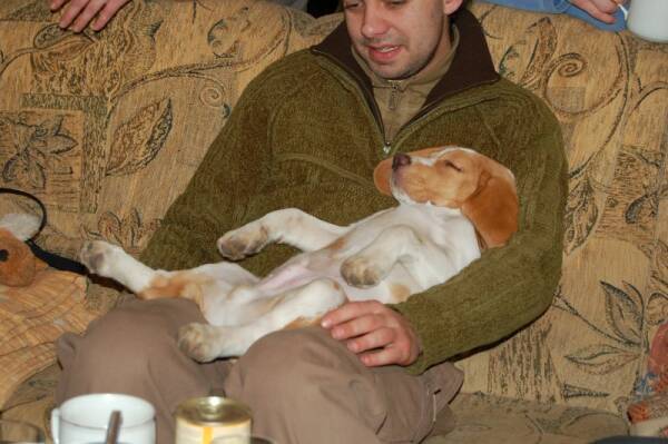 Zipík a strejda Márthy jako polštářek